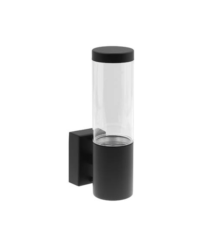 OUTDOOR WALL LIGHT RIGA-W1 1xGU10 IP44 Φ60x220x108mm BLACK  3241400 VITO