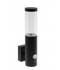 OUTDOOR WALL LIGHT WITH PIR SENSOR RIGA-W1S 1xGU10 IP44 Φ60x290x116mm BLACK  3241410 VITO