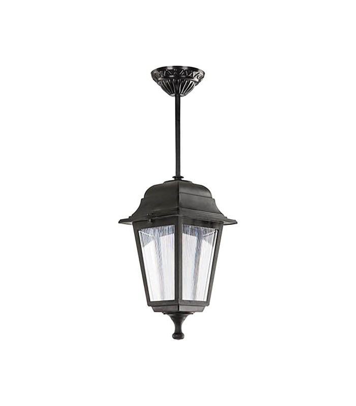 OUTDOOR PENDANT LIGHT BERGAMO-H E27 BLACK IP44 PLASTIC 160x160x460mm BLACK 3241870 VITO
