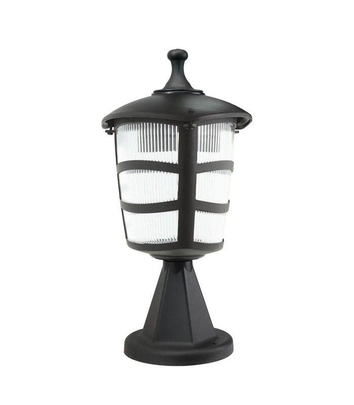 OUTDOOR GARDEN LIGHT BARI-34 E27 BLACK IP44  PLASTIC Φ180x340mm BLACK 3241960 VITO