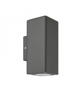 OUTDOOR WALL LIGHT ADRIA SQ2 GU10 UP & DOWN 76x186x99mm IP54 PLASTIC ANTHRACITE 3230610 VITO