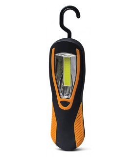 TORCH FLASH-3 WITH HOOK & MAGNET 3W 200Lm 6000K (COOL WHITE) RUBBER BLACK & ORANGE 5000500 VITO