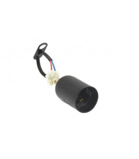 E27 PENDANT WITH LAMPHOLDER, ROSETE, CABLE & TERMINAL BLACK 7300080 VITO