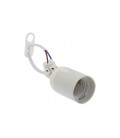 E27 PENDANT WITH LAMPHOLDER, CABLE & TERMINAL WHITE 7300081 VITO