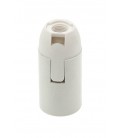 E14 PLASTIC LAMPHOLDER WHITE PRESSED END BASE 7300040 VITO