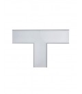 T SHAPE CONNECTOR 90o FOR LINEAR LIGHTINGS PROFILED SL1 250x250x53mm 9W 4000K (NATURAL WHITE) TETRIS 2  GREY 9910530 VITO
