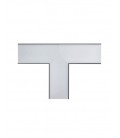 T SHAPE CONNECTOR 90o FOR LINEAR LIGHTINGS PROFILED SL1 250x250x53mm 9W 6500K (COOL WHITE) TETRIS 2  BLACK 9910570 VITO