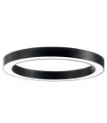 LED LINEAR FIXTURE RING SURFACE MOUNTED OR PENDANT PROFILED-PC Φ600x80x80mm 46W 4000K (NATURAL WHITE)  6164Lm BLACK 2423920 VITO