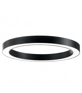 LED LINEAR FIXTURE RING SURFACE MOUNTED OR PENDANT PROFILED-PC Φ1200x80x80mm 96W 3000K (WARM WHITE) 12480Lm BLACK 2423970 VITO