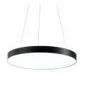 LED LINEAR FIXTURE DISC SURFACE MOUNTED OR PENDANT PROFILED-PR Φ600x80mm 50W 3000K (WARM WHITE) 7800Lm BLACK 2423640 VITO