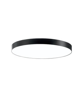 LED LINEAR FIXTURE DISC SURFACE MOUNTED OR PENDANT PROFILED-PR Φ600x80mm 50W 4000K (NATURAL WHITE)  8040Lm BLACK 2423650 VITO