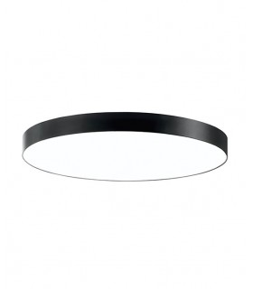 LED LINEAR FIXTURE DISC SURFACE MOUNTED OR PENDANT PROFILED-PR Φ900x80mm 100W 4000K (NATURAL WHITE)  12060Lm BLACK 2423680 VITO