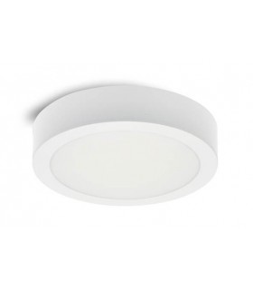 LED ROUND PANEL SURFACE MOUNTED PETRA-R Φ170x35mm 12W 1176Lm 4000K (NATURAL WHITE) WHITE 2025180 VITO