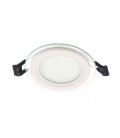 LED ROUND PANEL DOWNLIGHT RECESSED MOUNTED WITH GLASS LENA-RG Φ100x40mm 6W 600Lm 6000K (COOL WHITE) 2023420 VITO