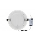 LED ROUND PANEL DOWNLIGHT RECESSED MOUNTED WITH GLASS LENA-RG Φ160x40mm 12W 1128Lm 3000K (WARM WHITE) 2023430 VITO