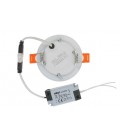 LED ROUND PANEL SLIM RECESSED LENA-RX Φ85x20mm 3W 300Lm 6000K (COOL WHITE) WHITE 2023900 VITO