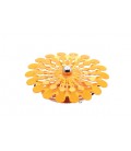 LED SPOT LIGHT FIXTURE RECESSSED MOUNTED FORMATO F4 FLOWER 3W 240Lm 4200K (NATURAL WHITE) Φ125x65mm ORANGE 2012440 VITO