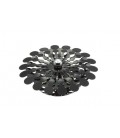 LED SPOT LIGHT FIXTURE RECESSSED MOUNTED FORMATO F4 FLOWER 3W 240Lm 4200K (NATURAL WHITE) Φ125x65mm BLACK 2012430 VITO