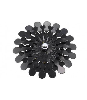 LED SPOT LIGHT FIXTURE RECESSSED MOUNTED FORMATO F4 FLOWER 3W 240Lm 4200K (NATURAL WHITE) Φ125x65mm BLACK 2012430 VITO
