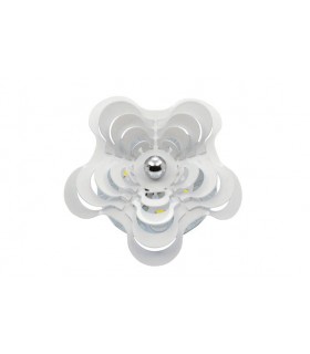 LED SPOT LIGHT FIXTURE RECESSSED MOUNTED FORMATO F1 FLOWER 3W 240Lm 4200K (NATURAL WHITE) Φ125x65mm WHITE 2012380 VITO