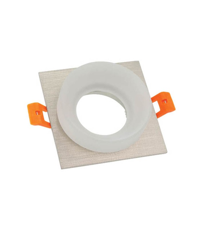 SPOT LIGHT FIXTURE RECESSSED MOUNTED DONNA 01 SQUARE GU10 92x92x45mm NICKEL  2012810 VITO