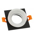 SPOT LIGHT FIXTURE RECESSSED MOUNTED DONNA SQUARE 01 GU10 92x92x45mm BLACK  2012800 VITO