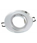 SPOT LIGHT FIXTURE RECESSED MOUNTED CRYSTAL-E ELLIPSE CHROME & GLASS GU5.3 MR16 Φ80x22mm 2012080 VITO