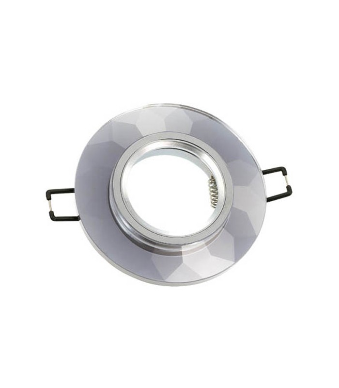 SPOT LIGHT FIXTURE RECESSED MOUNTED PALACE-01 ROUND CHROME GU5.3 MR16  2012100 VITO