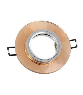 SPOT LIGHT FIXTURE RECESSED MOUNTED PALACE-01 ROUND COPPER GU5.3 MR16  2012120 VITO