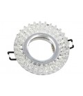 SPOT LIGHT FIXTURE RECESSED MOUNTED ROUND PALACE-03 GU5.3 MR16 CHROME WITH GLASS Φ95x22mm 2012150 VITO