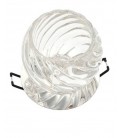 SPOT LIGHT FIXTURE RECESSED MOUNTED ROUND PALACE-07 G9 CHROME & GLASS Φ80x90mm 2012330 VITO