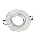 SPOT LIGHT FIXTURE RECESSED MOUNTED ROUND PALACE-10 GU5.3 MR16 + 3W 180Lm 4200K (NATURAL WHITE) CHROME WITH GLASS Φ100x22mm 201