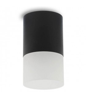 SPOT LIGHT FIXTURE SURFACE MOUNTED DONNA AS GU10 Φ65x112mm BLACK & TRANSPARENT 2012840 VITO