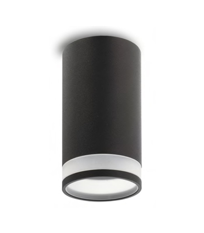 SPOT LIGHT FIXTURE SURFACE MOUNTED LUMO-CS GU10 Φ55x100mm BLACK & TRANSPARENT 2102290 VITO