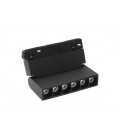 LED MAGNETIC TRACK LIGHT ROTATEABLE MAGNA-S3 6W 492Lm 4000K (NATURAL WHITE) 36⁰ 110x22x110mm 48V BLACK 2102190 VITO