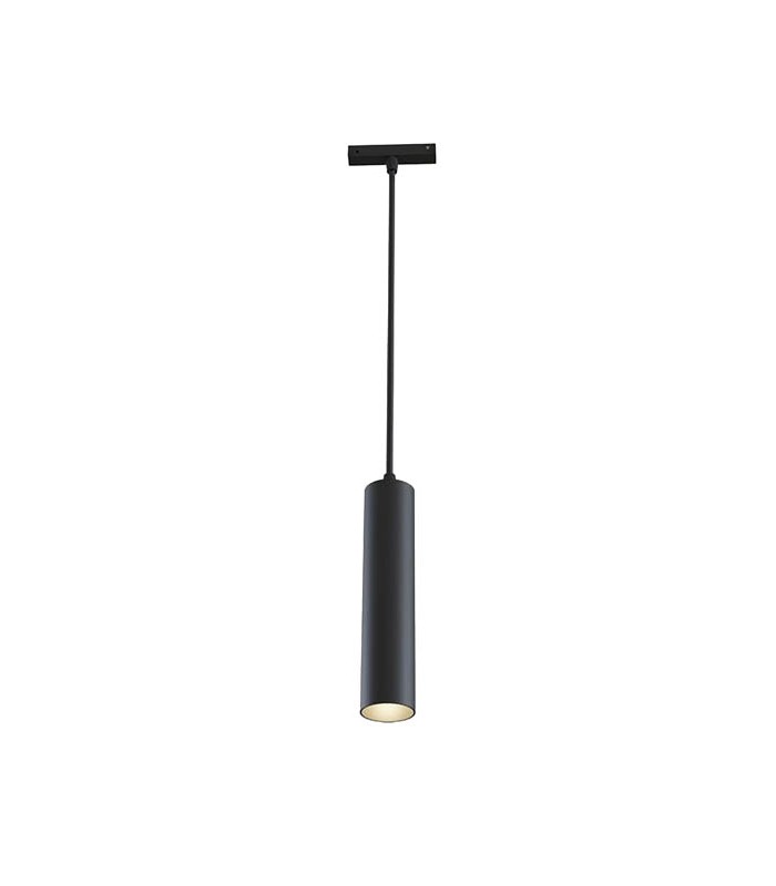 LED MAGNETIC TRACK LIGHT PENDANT MAGNA-S5 12W 960Lm 3000K (WARM WHITE) 24⁰ Φ40x300mm 48V BLACK 2102220 VITO