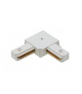 CORNER CONNECTOR FOR TRACK LINE MONOPHASE APT1 WHITE 90o  9902570 VITO