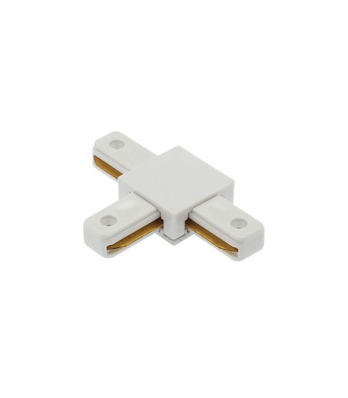 T TYPE CONNECTOR FOR TRACK LINE MONOPHASE APT1 WHITE  9902590 VITO