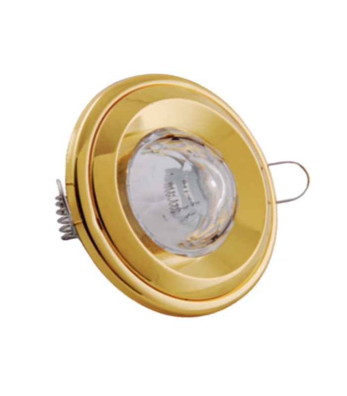 SPOT LIGHT FIXTURE RECESSSED MOUNTED ROUND SATURN GU5,3 CHROME WITH GLASS 2010110 VITO