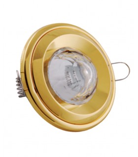 SPOT LIGHT FIXTURE RECESSSED MOUNTED ROUND SATURN GU5,3 CHROME WITH GLASS 2010110 VITO