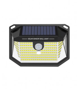 SOLAR LED FLOODLIGHT SOLIGHT T 1W 170Lm 6400K (COOL WHITE) WITH PHOTO & PIR SENSOR 18650 3,7V 1200mAh IP44 BLACK 3210170 VITO