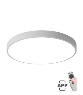 LED CEILING ROUND LIGHTING FIXTURE FINESSE R1-60 φ600*H50 60W DIMMABLE+MOBILE WHITE 2026090 VITO