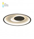 LED CEILING ROUND LIGHTING FIXTURE DISC 3 φ400*H45 52W 3xCCT-DIP SWITCH WHITE+BLACK 2026260 VITO