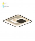 LED CEILING SQUARE LIGHTING FIXTURE DISC 4 400*400*H45 60W 3xCCT-DIP SWITCH WHITE+BLACK 2026270 VITO