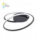 LED SURFACE MOUNTED LIGHTING FIXTURE RING 38 φ460*H120 38W 3xCCT-DIP SWITCH BLACK 2026370 VITO