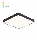 LED CEILING SQUARE LIGHTING FIXTURE FINESSE S1-35 400*400*H50 35W 3xCCT-DIP SWITCH BLACK 2026190 VITO, OPTION HANGING SET 202641