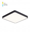LED CEILING SQUARE LIGHTING FIXTURE FINESSE S1-45 500*500*H50 45W 3xCCT-DIP SWITCH BLACK 2026200 VITO, OPTION HANGING SET 202641