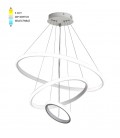 LED PENDANT LIGHTING FIXTURE TRIO-1 φ200+400+600 56W 3xCCT-DIP SWITCH WHITE 2026360 VITO