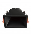 PLASY-S GU10 Φ83x83MM BLACK 220V SQUARE SPOT FIX. 2027000 VITO