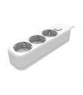 UNICO-3 3M 3G1.5 CABLE WITH SWITCH WHITE MULTISOCKET 8002380 VITO